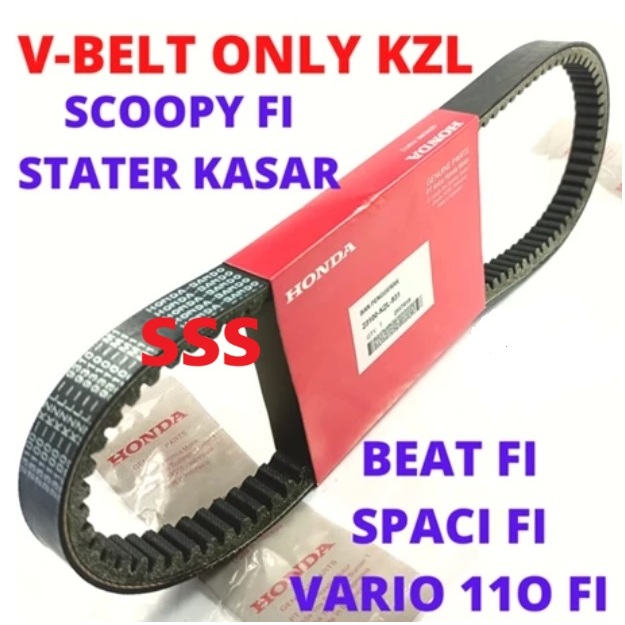 VAN BELT V BELT VANBELT TALI PENGGERAHK MOTOR HONDA KZL BEAT FI SPACY FI SCOOPY FI STATER KASAR