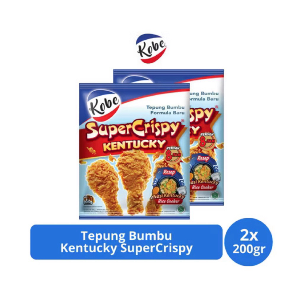 

Kobe Tepung Bumbu Kentucky SuperCrispy 2x200gr – Ayam Goreng Renyah Maksimal, Anti Gagal