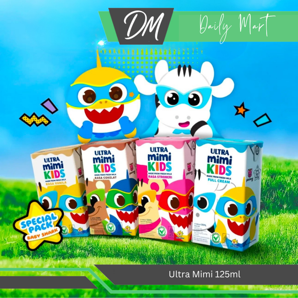 

Ultra Mimi 125ml All Variant - Minuman Susu Kemasan Kotak Kecil Anak Original Murah