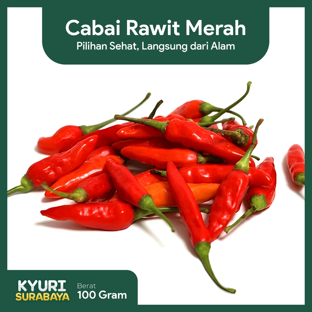 

Cabai Rawit Merah Fresh 100 Gram