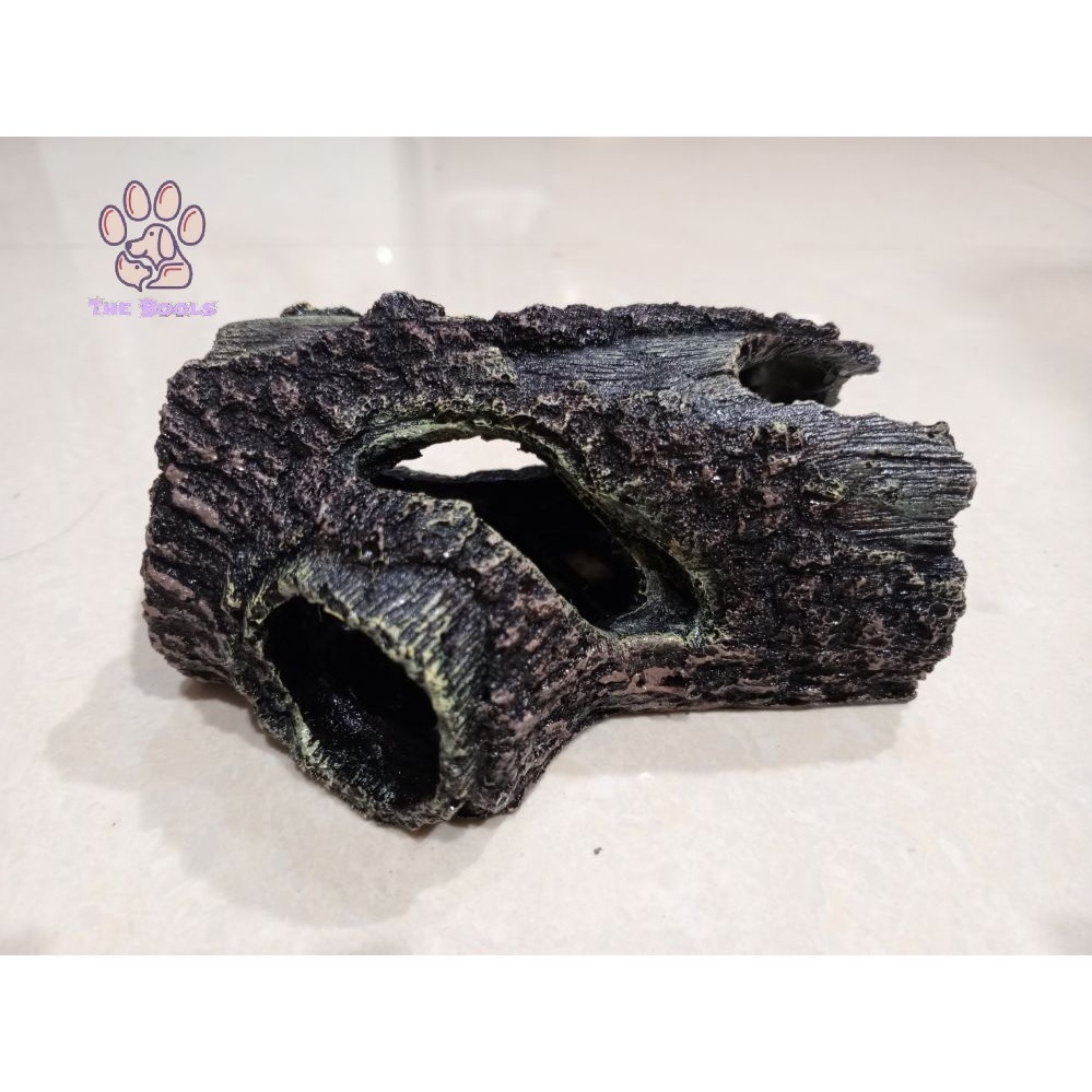 (The Bool's) KAYU KEROPOS  tempat sembunyi ikan di aquarium, hiasan kayu keropos aquarium, dekorasi 