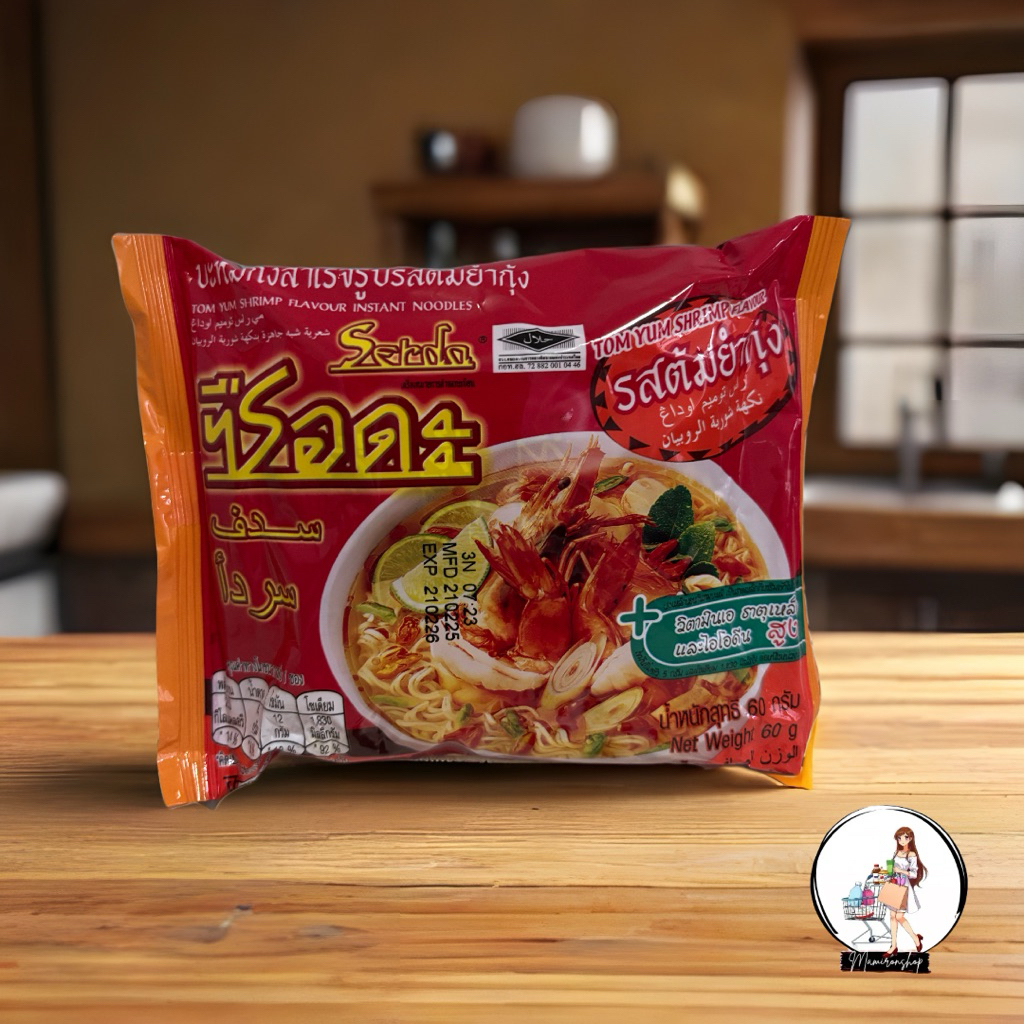 

Mie Instan Serda Tom Yum Shrimp Rasa Udang Pedas Thailand 60g Original Import