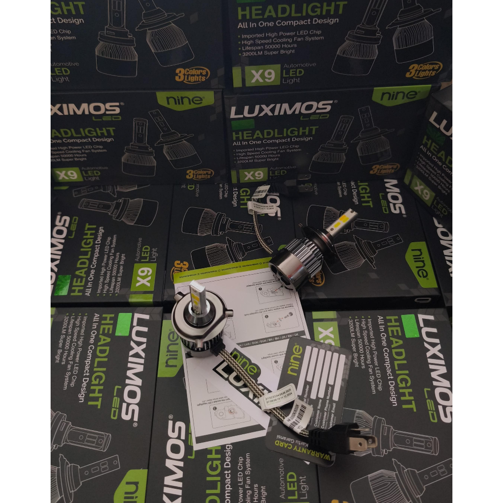 Luximos H4 LED 3 Warna - lampu LED Luximos 3 Warna H4