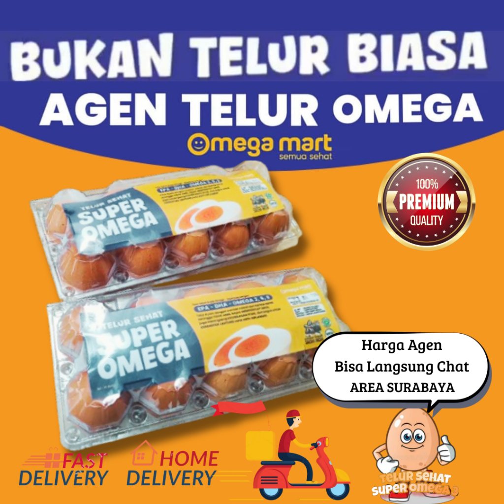 

TELUR OMEGA 3 SUPER KUALITAS SUPER PENGIRIMAN INSTANT