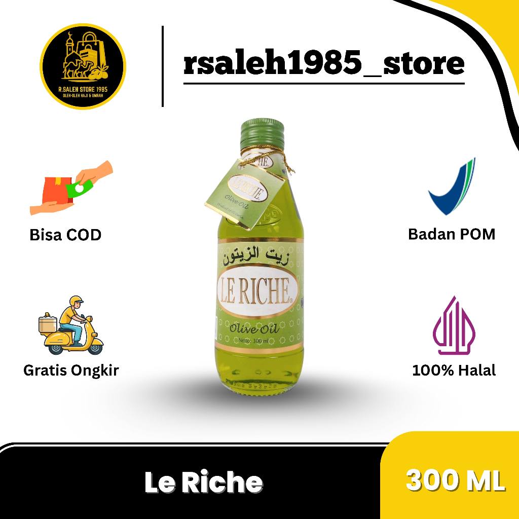 

Minyak Zaitun Le Riche 300ml Leriche Olive Oil 300 Ml Original asli