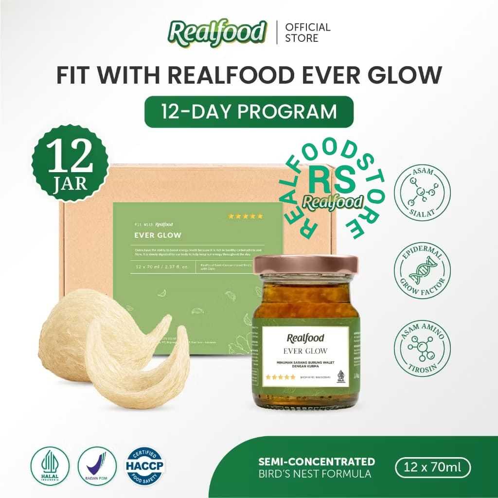 

Realfood Ever Glow Rasa Kurma 6 Botol & 12 Botol Diskon Harga ( Minuman Sarang Burung Walet ) RS
