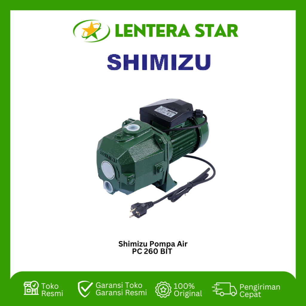 Pompa Shimizu PC 260 BIT TANGKI Pompa Air Jet Pump Shimizu PC 260 BIT Tangki