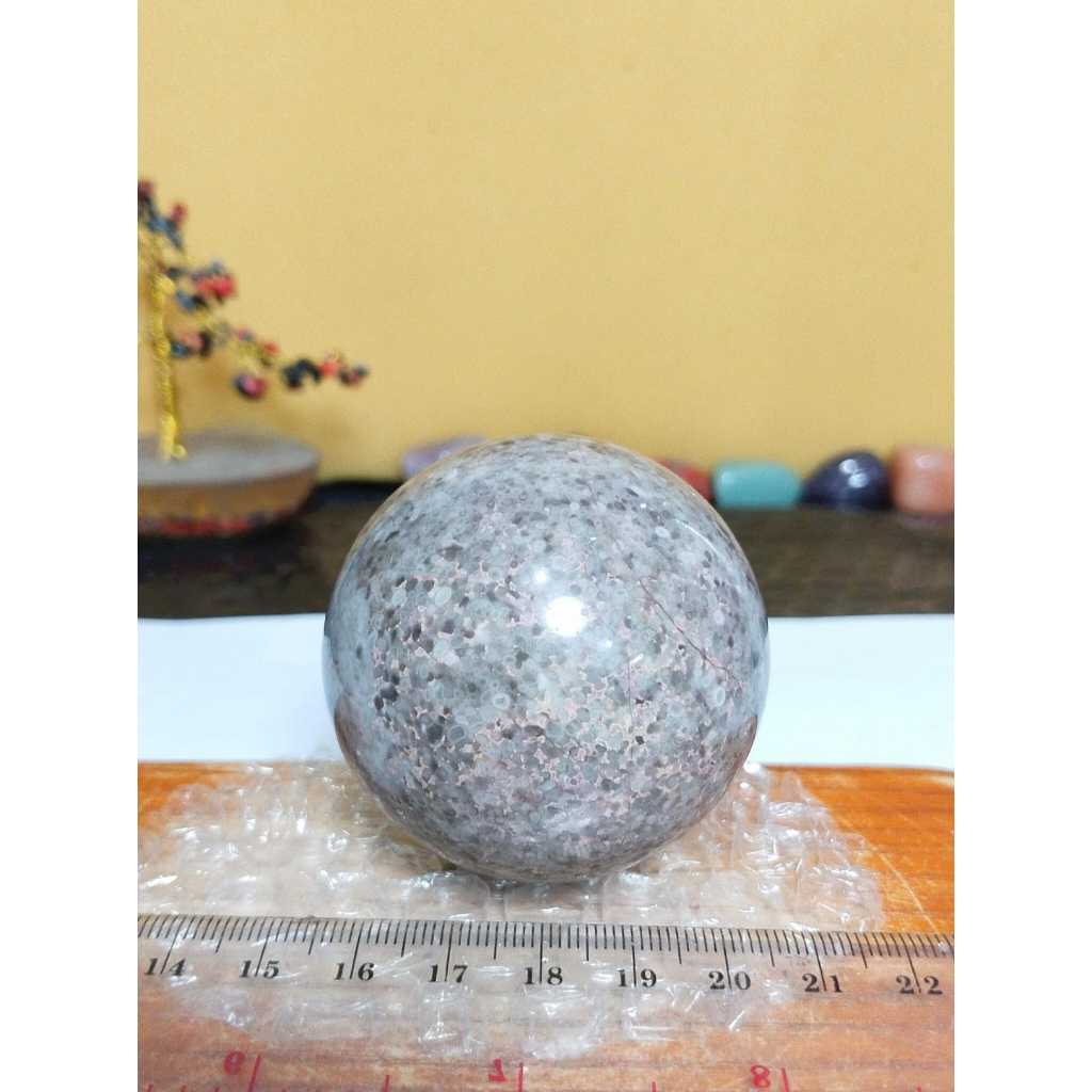 Batu Alam Coral Jasper Sphere Natural (5)