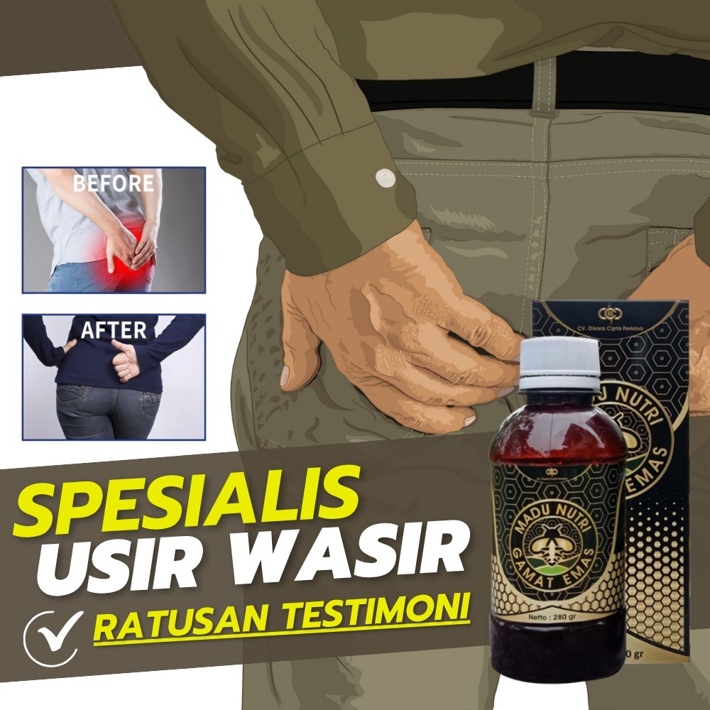 Obat Ambeien Alami Tanpa Efek Samping | Gamat, Madu & Daun Ungu | Obat Wasir Herbal Aman AMPUH – Ata