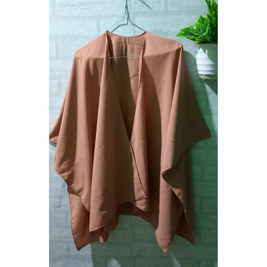 Outer sally/batwing cardigan warna mocca