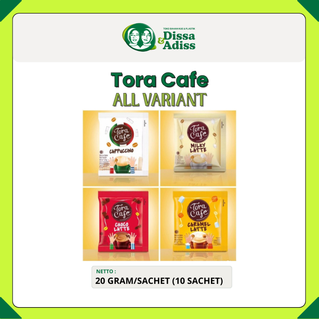 

TORA CAFE MINUMAN SERBUK INSTANT RENCENG @10 PCS / MINUMAN SERBUK SACHET - Tobaqdissa