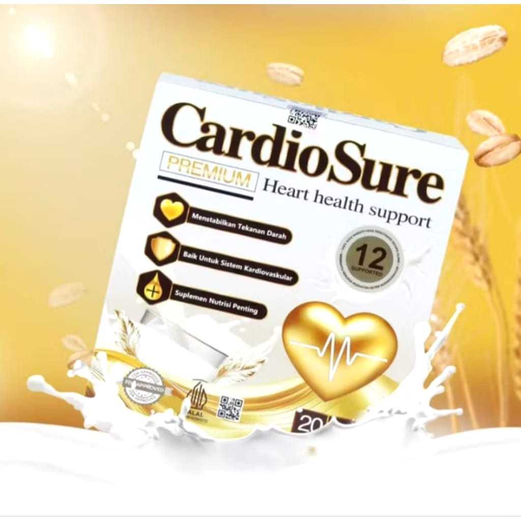 

CARDIOSURE MILK ORIGINAL SUSU UNTUK MENGATASI HIPERTENSI DAN KLESTERO; BPOM