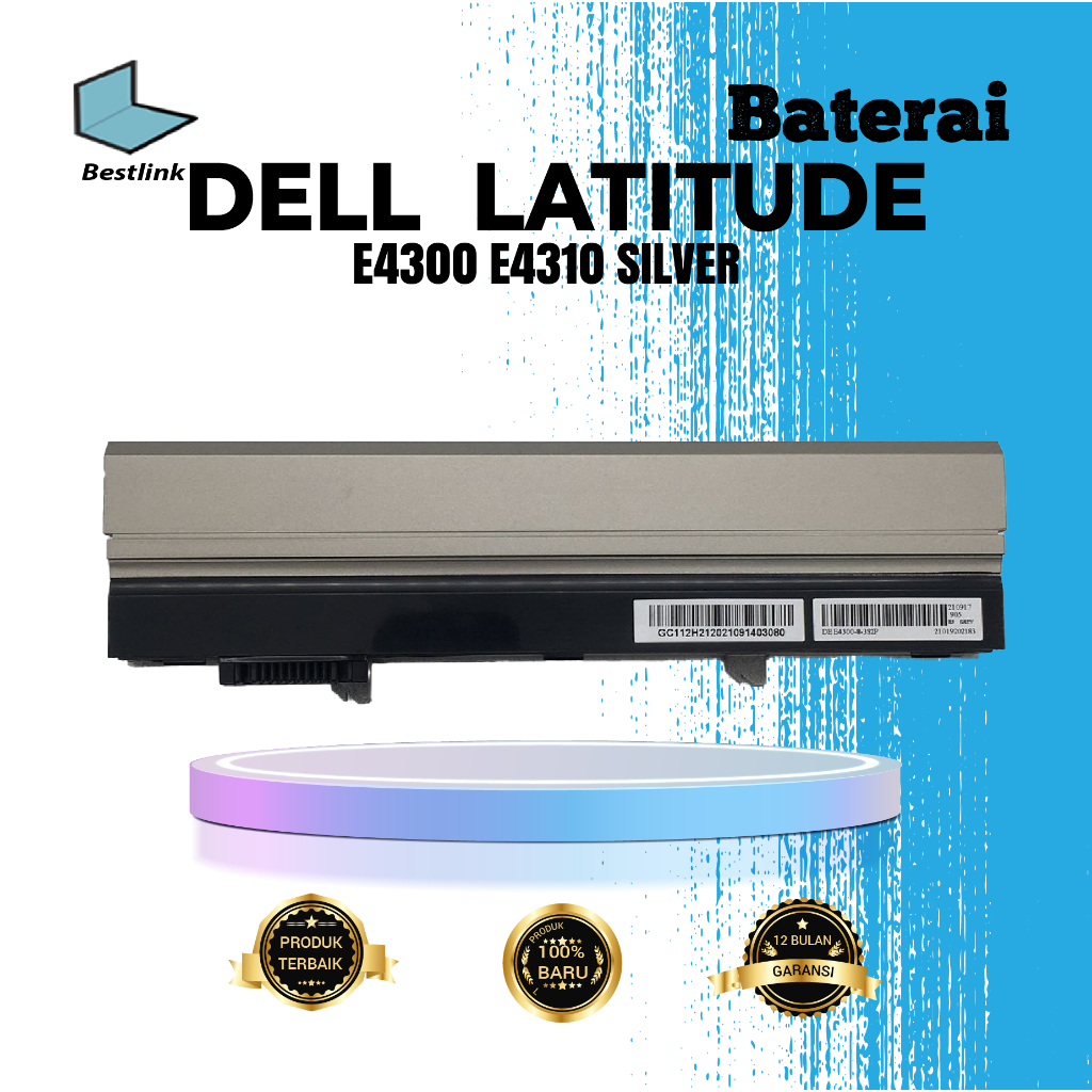 Baterai Laptop Dell Latitude E4300 E4310 SILVER