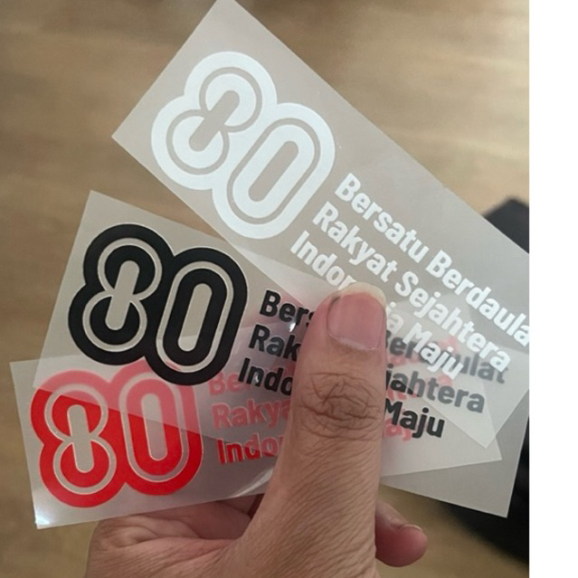 

STIKER SABLON SETRIKA HUT RI 80