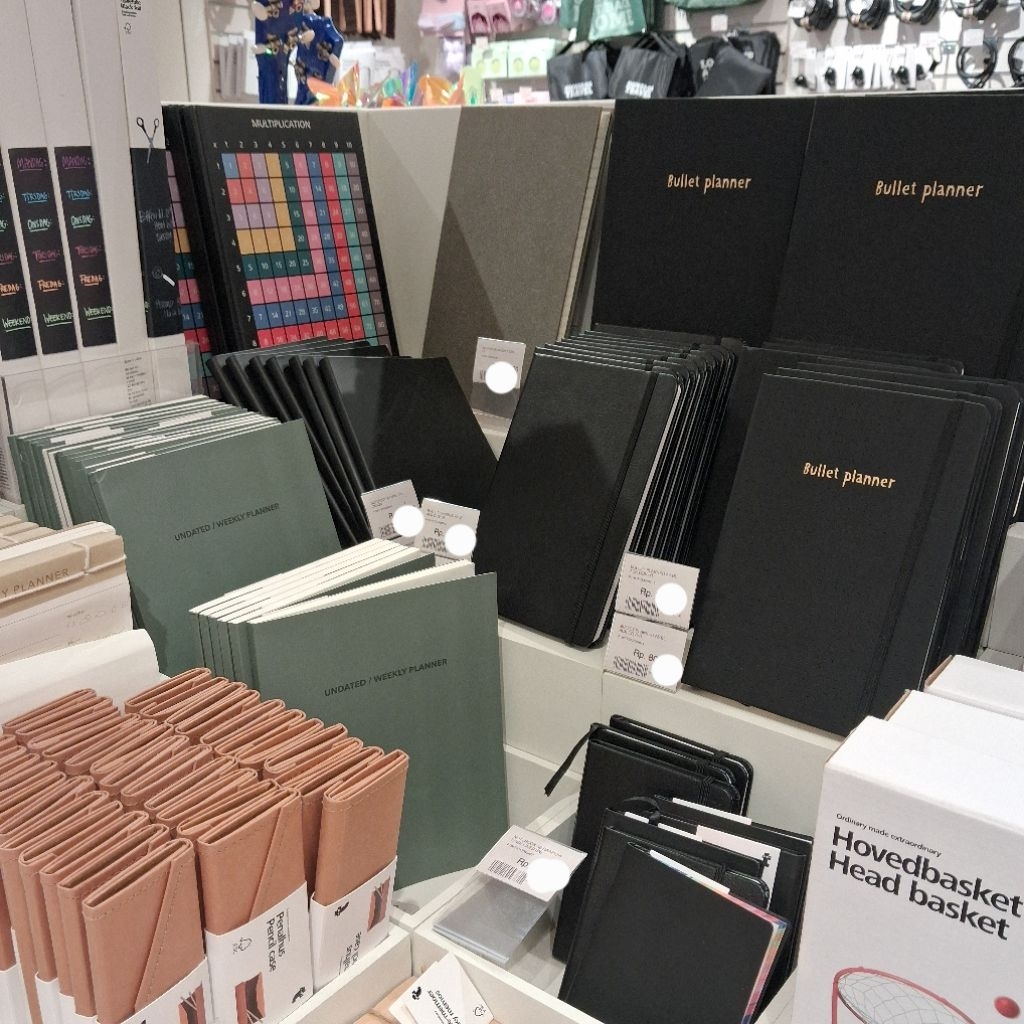 

[JASTIP FLYING TIGER] Koleksi Notebook Buku Tulis Polos Hitam Garis Bullet Planner A4 A5 A6