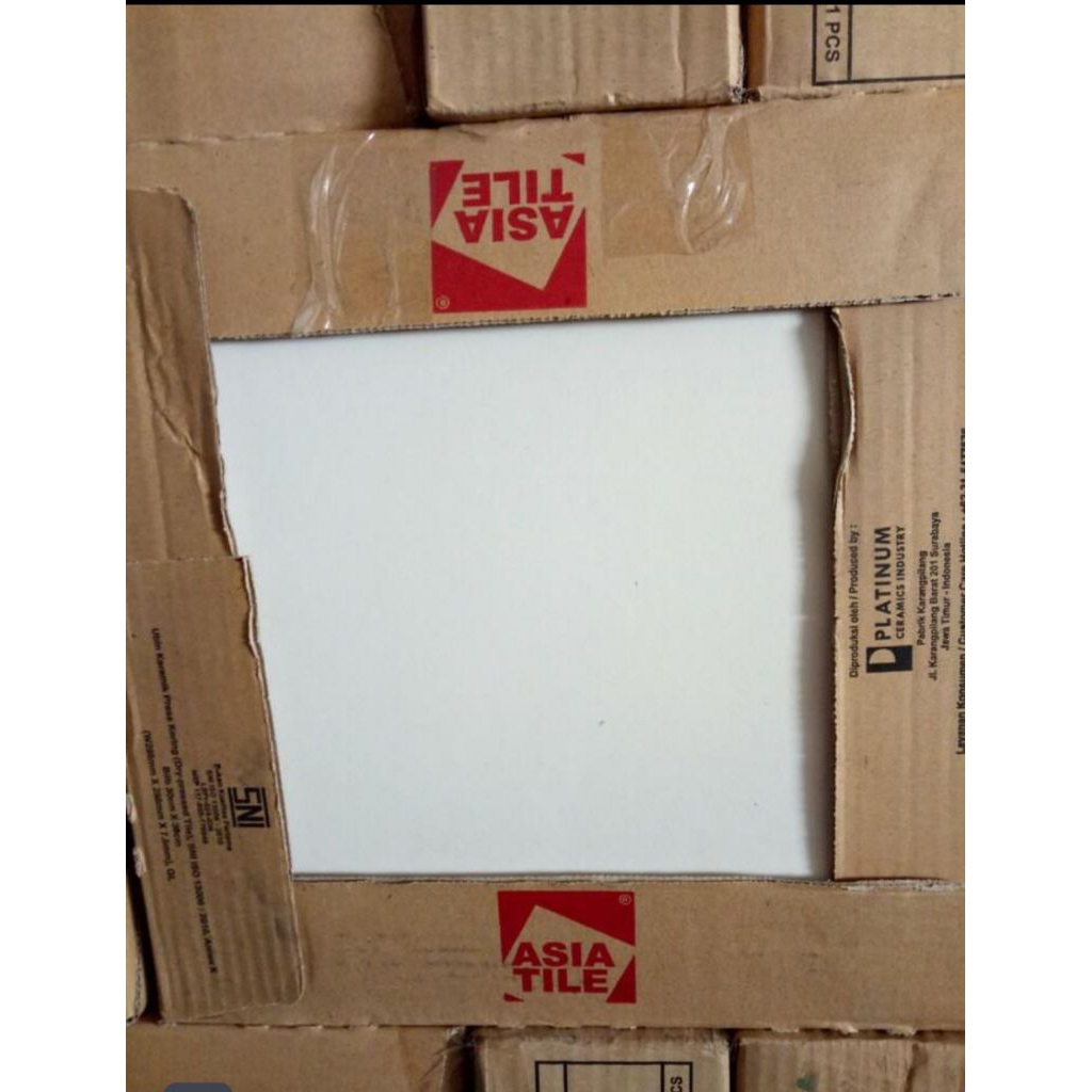 Lantai asia Tile kW 3 ukuran 40x40 murano putih polos