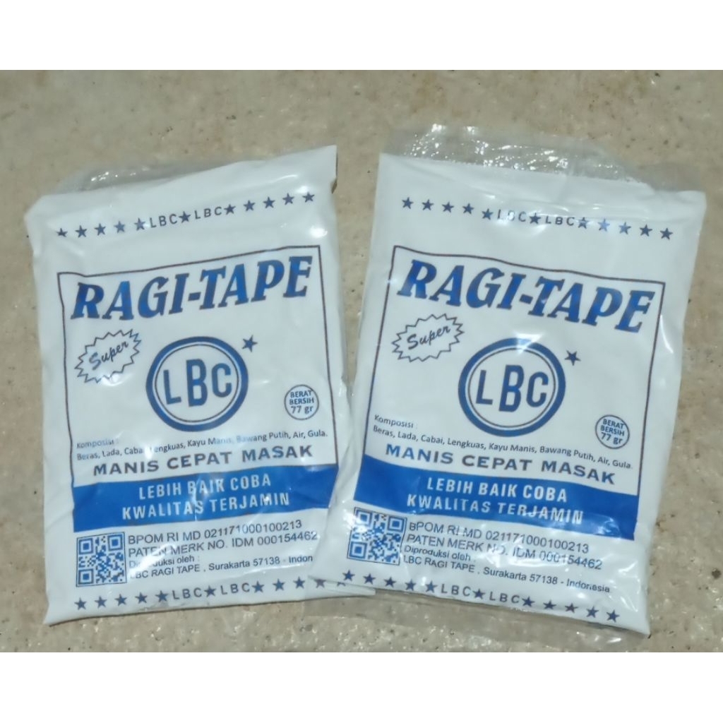 

2 pcs Ragi Tape / Ragi Peyeum Singkong LBC Asli