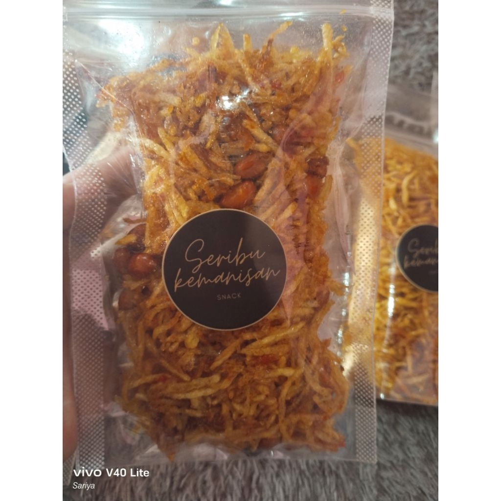 

100gram kentang mustofa + kacang | kentang kering mustofa