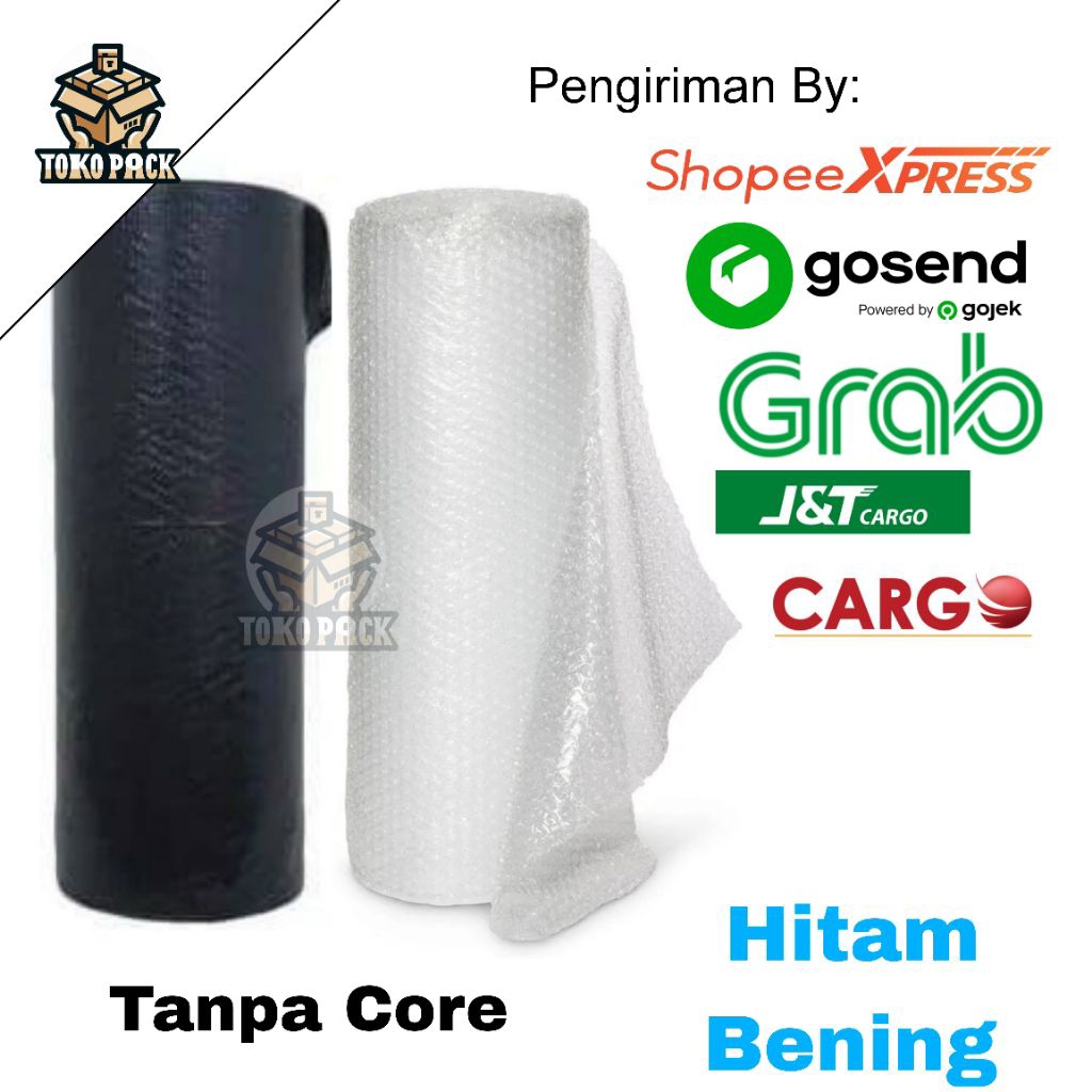 

Bubble Wrap/Bubble Wrap Bening/Hitam 120cmx50m/60cmx50m/40cmx50m