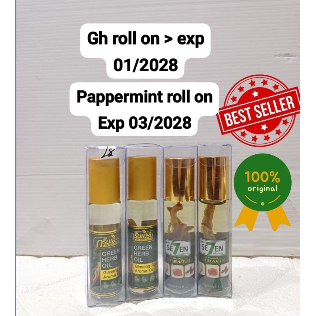 Minyak Angin Thailand Minyak Herbal GREEN HERB OIL ORI Thailand