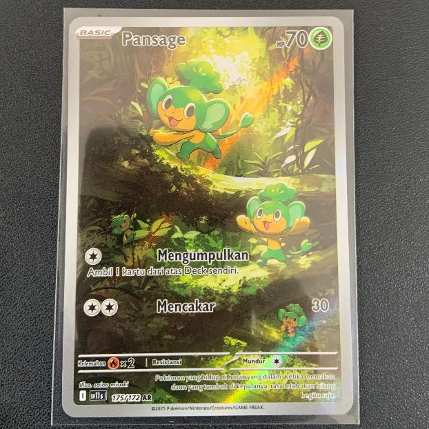 Pokemon TCG Indonesia sv11s Pansage 175/172 AR