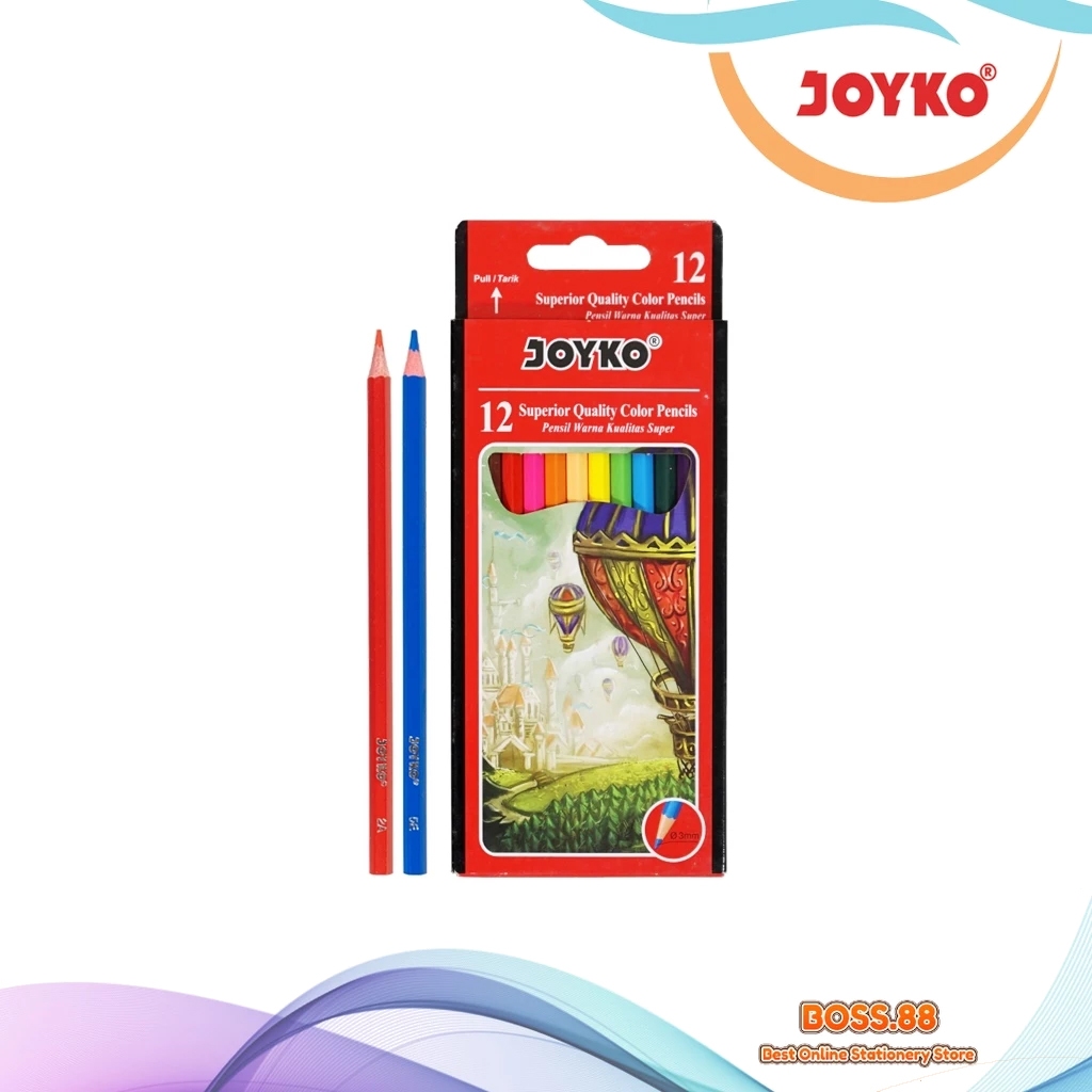 

PENSIL 12 WARNA PANJANG JOYKO CP-100 (1 PCS)