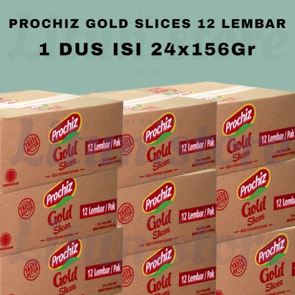 

[HARGA 1 DUS] PROCHIZ GOLD SLICES ISI 12 LEMBAR/SLICES KEJU OLAHAN ISIAN ROTI