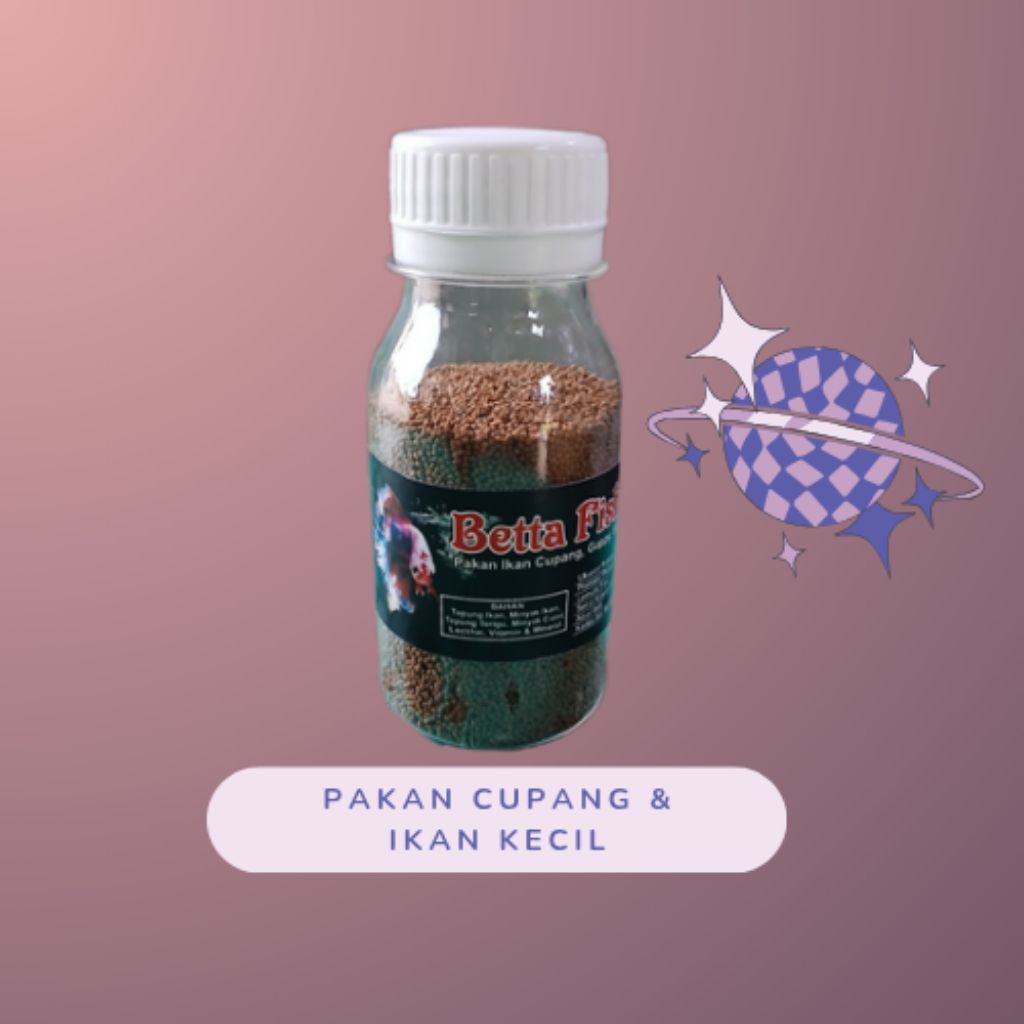 Betta fish food Pelet Cupang, glofish,dll (50g)
