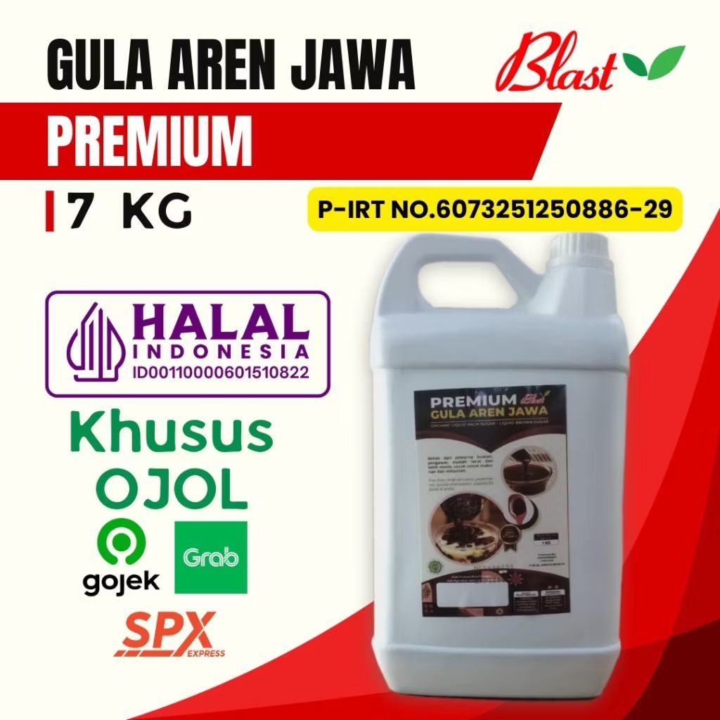 

Gula Aren Cair Jawa Premium 7kg Jerigen