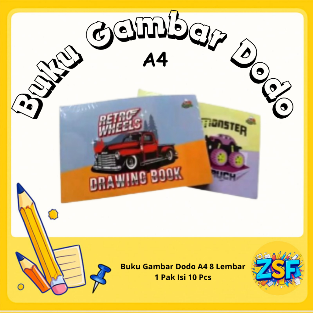 

Buku Gambar A4 Buku Gambar Dodo 1 Pack Buat Anak SD Murah Isi 10