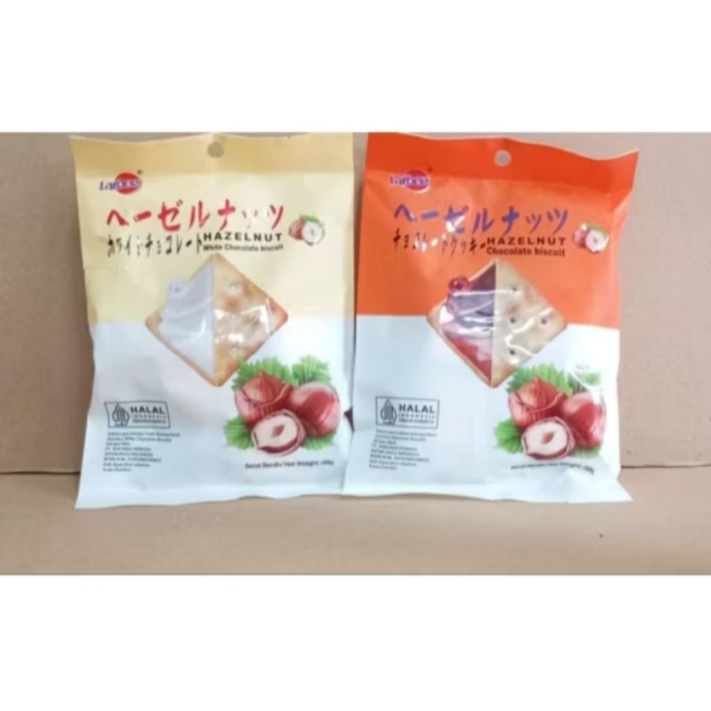 

biskuit Larbe besar dan kecil /biskuit coklat putih dan coklat hazelnut
