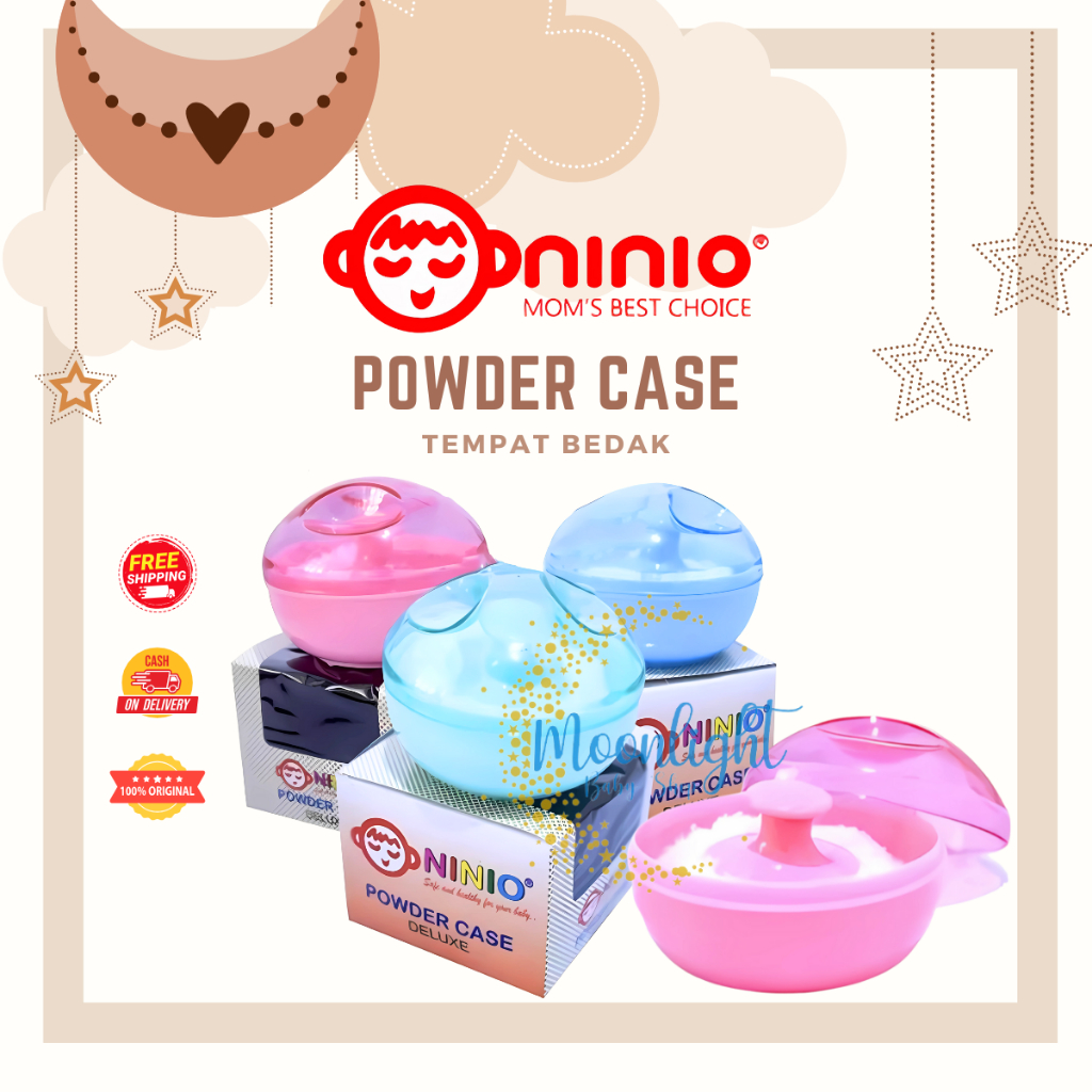 Tempat Bedak Bayi Single Powder Case Deluxe Single NINIO