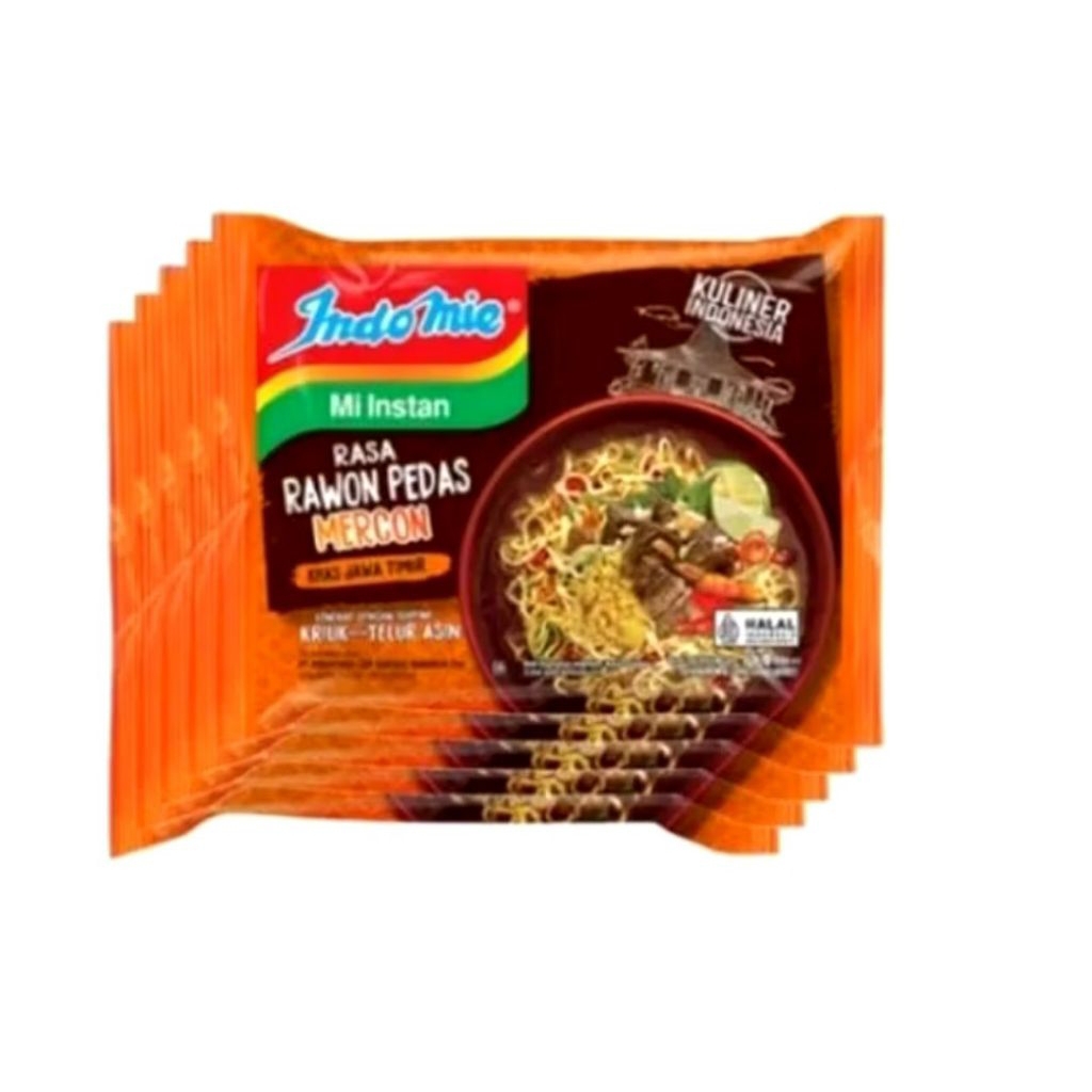 

TERMURAH !! 5 PCS - INDOMIE RAWON PEDAS MERCON