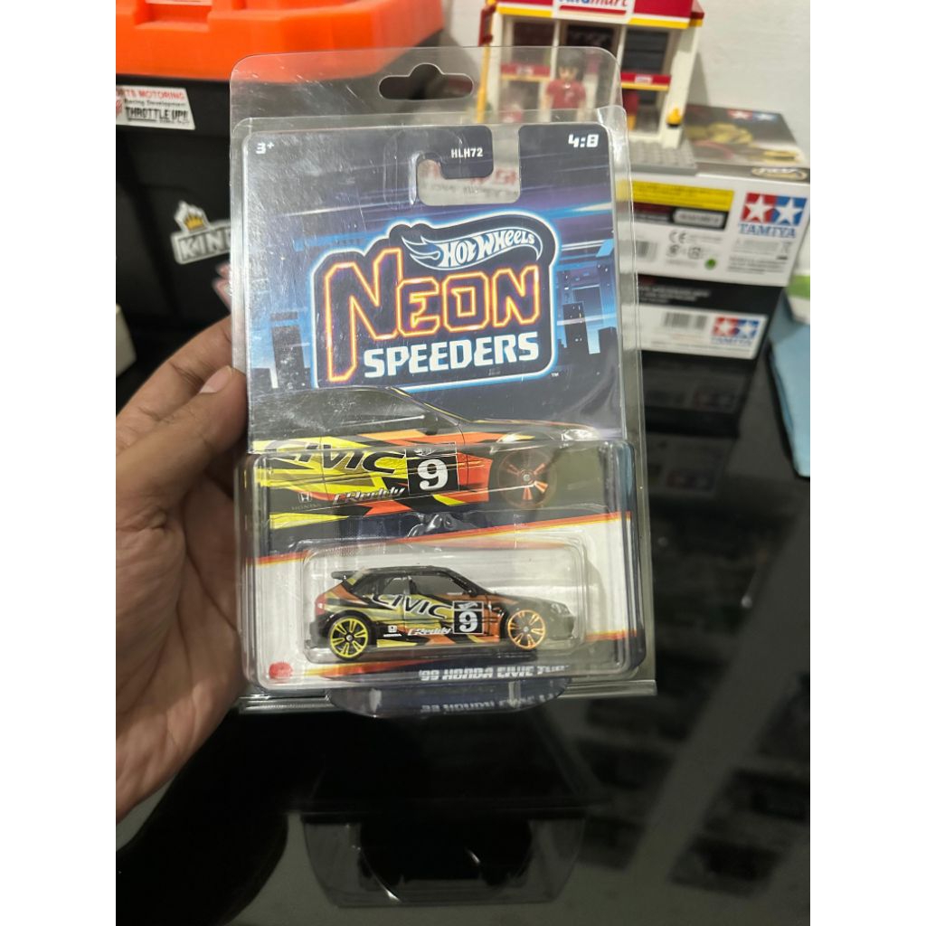 Hotwheels Honda Civic Type R (EK9) Neon Speeders (FREE PROTECTOR)