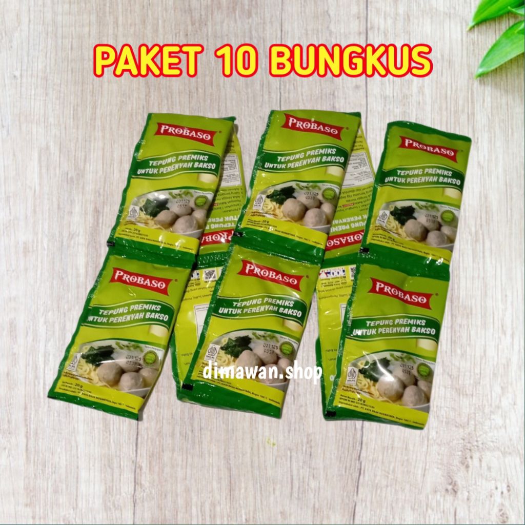 

PROBASO tepung perenyah bakso 20 gram ( 10pcs )