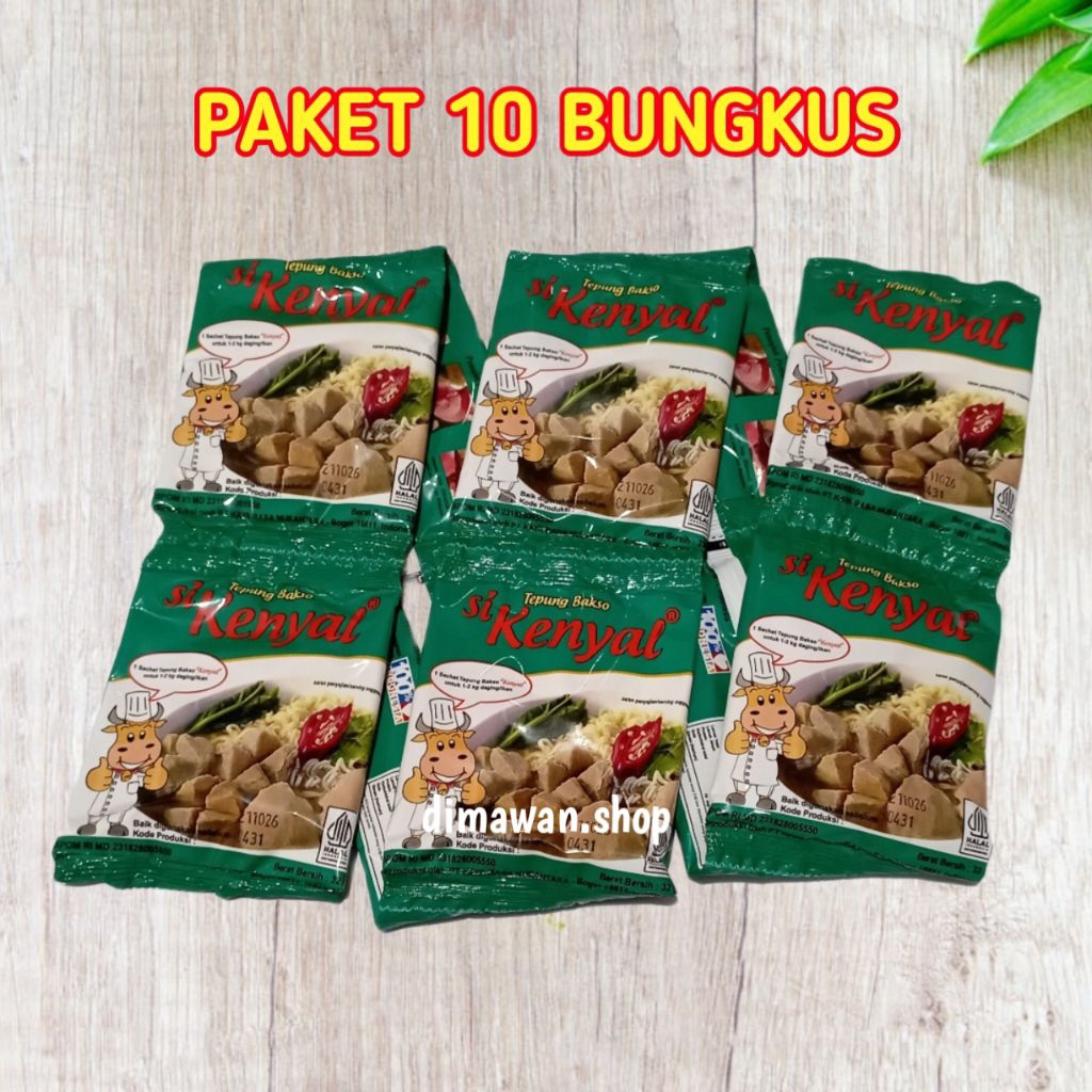 

SiKenyal tepung khusus bakso 32 gram 1 pack ( 10pcs )