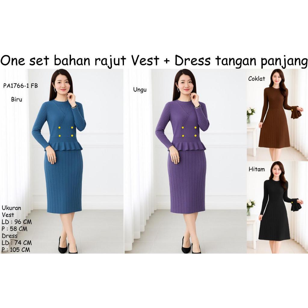 ONE-SET-DRESS+VEST-BHN-RAJUT-IMPORT-1766