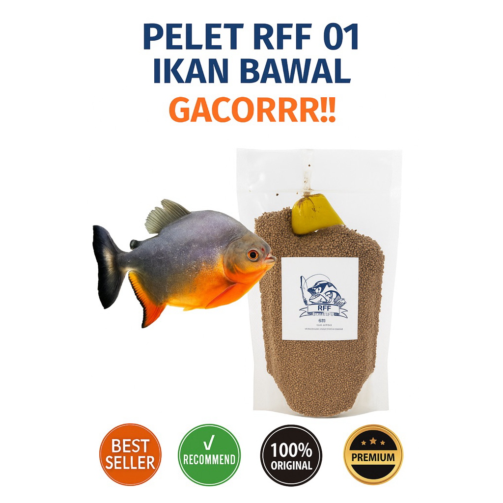 PELET BAWAL + RACIKAN ESSENCE | PELET RFF 01 | GACORRR Aroma Kuat Disukai Ikan – 100gr