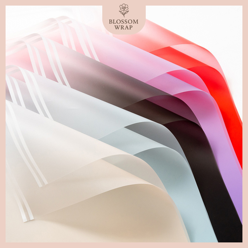 

20 LEMBAR Kertas Buket Cellophane Gradient Flower Wrapping Paper Florist Gradien Color List Cellophane KB6044