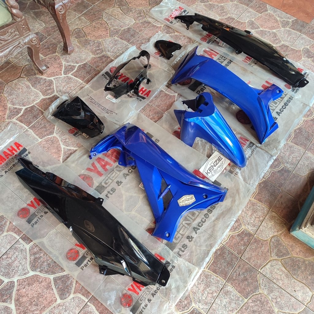 Cover Body Fullset Vega R New Biru Hitam 2008 Original YGP 4D7