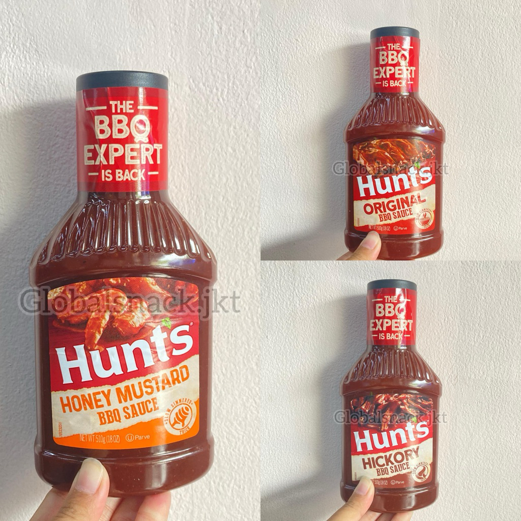 

HUNTS SAUCE ORIGINAL / HICKORY BBQ / HONEY MUSTARD BBQ SAUCE