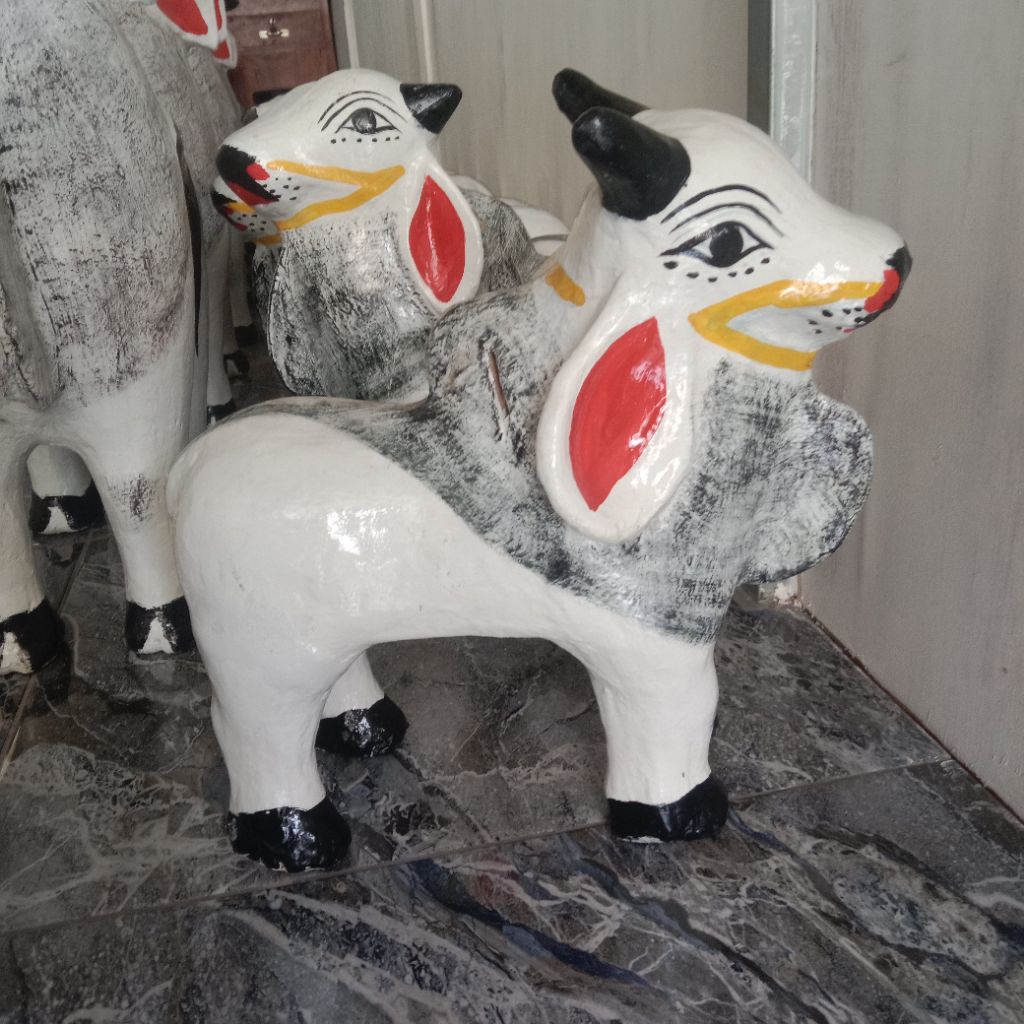 Celengan Sapi Besar 60cm (FREE PACKING KAYU) Gerabah Tanah Liat