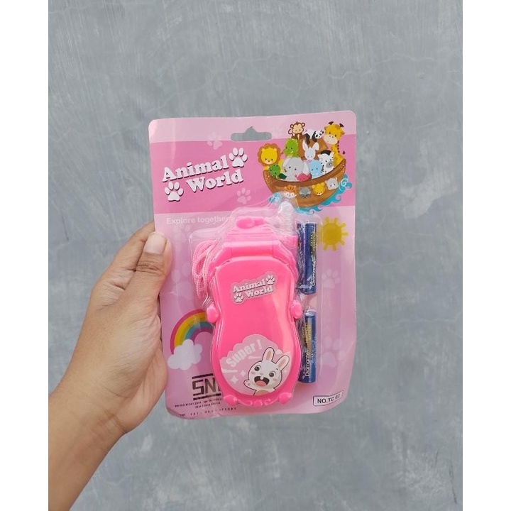 Mainan Lucu Anak HP Lipat Bonus Baterai TC 02 | Mainan Anak Hp Lipat Ada Suara Musik Dan Lampu | Mai