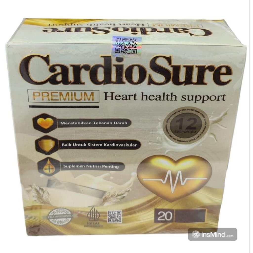 

CARDIOSURE ORIGINAL MILK SUSU OBAT VITAMIN JANTUNG BANTU TURUNKAN DARAH TINGGI HIPERTENSI ATASI KOLESTROL DAN ASAM URAT