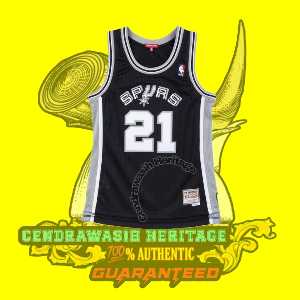 Mitchell & Ness Nba Hwc San Antonio Spurs 1998/99 Tim Duncan Swingman Jersey Black Original