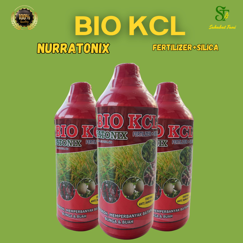 BIO KCL NURRATONIX 1Liter – Pupuk Cair Fertilizer + Silica