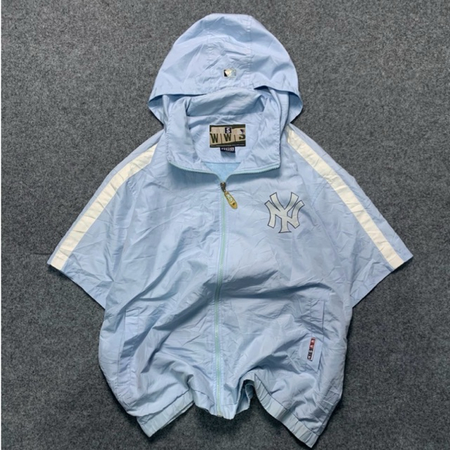 Windbreaker jacket lengan pendek MLB Yankees
