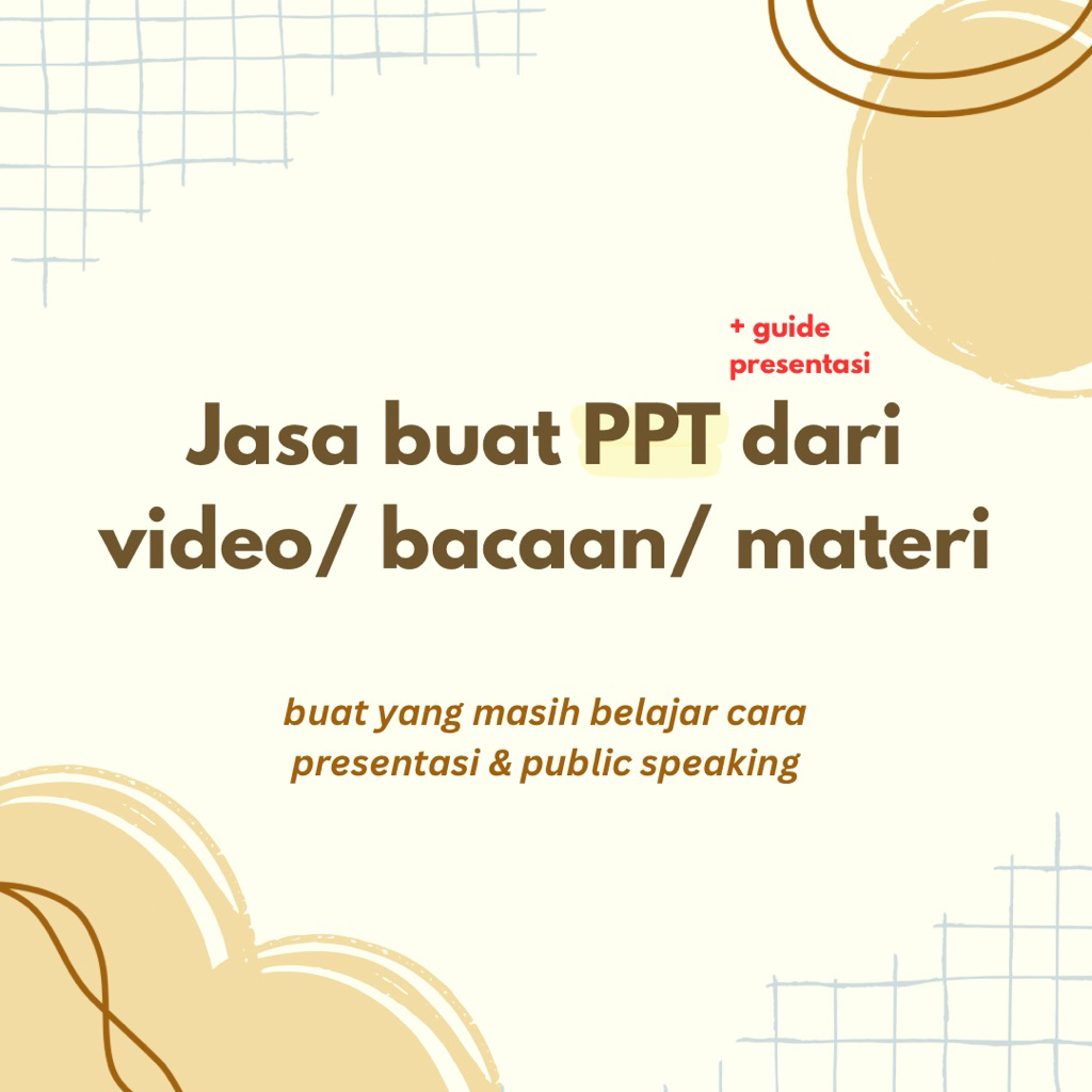Jasa desain PPT + script presentasi