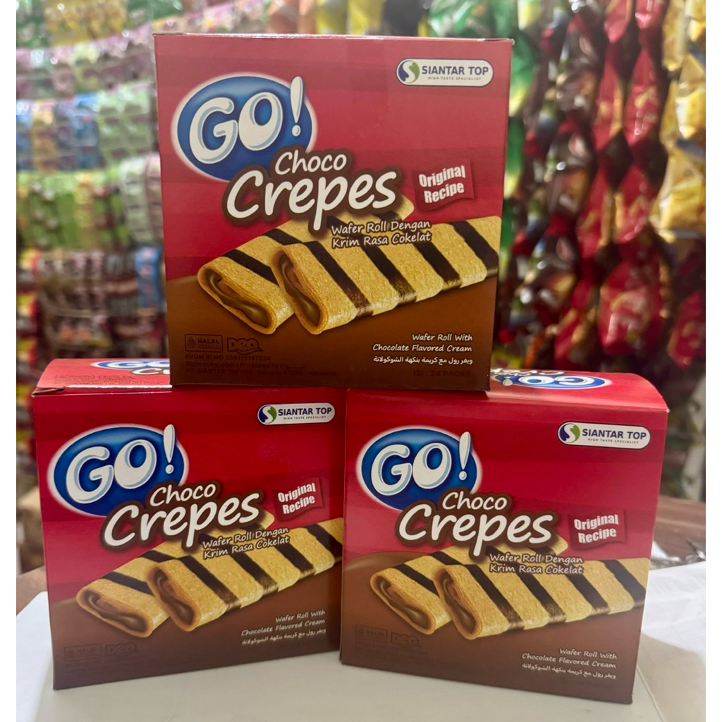 

Go choco Crepes box ( 24pcs x 6gr ) ECER per box