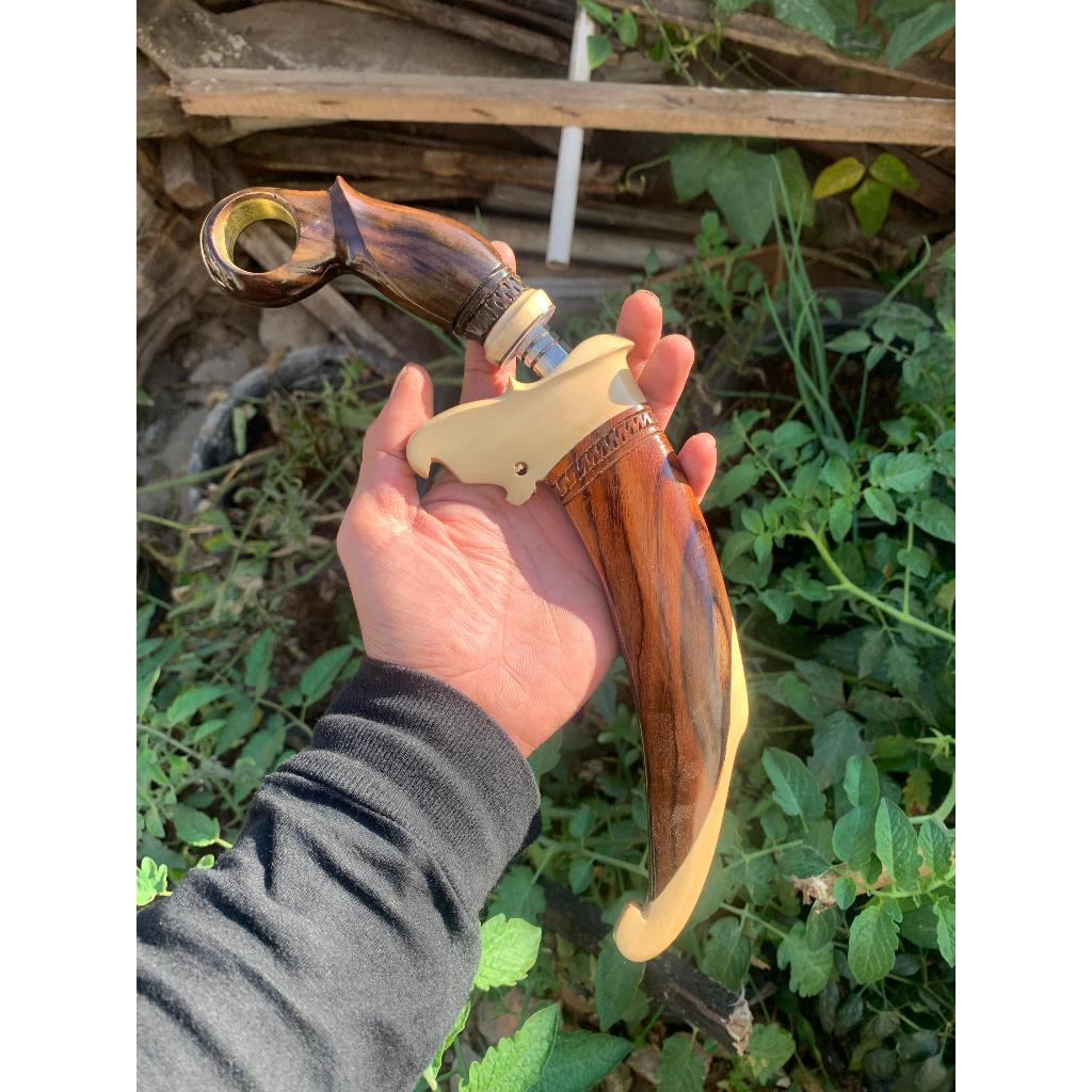 PISAU MELENGKUNG ASLI BAJA/ PISAU TAJAM/ PISAU KUKU